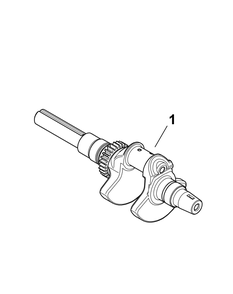 Kohler Engine Crankshaft Diagram and Parts List for 46F 4X4-1I018G-1I019G-37ACH010 Cub Cadet Lawn Tractor Accessories